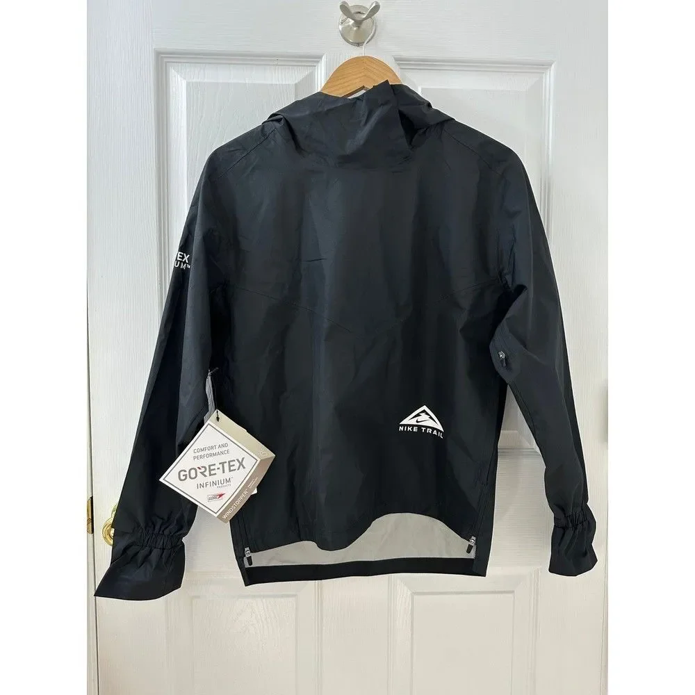NWT Nike GORE-TEX Trail Jacket Women Waterproof Running Jacket Black DM7565-010